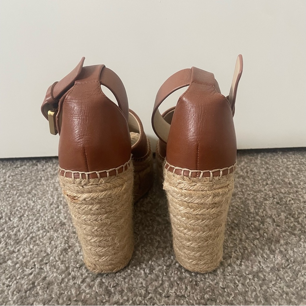 Marc Fisher Tan Alita Wedges - Picture 5 of 6